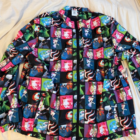 Disney Other - NEW Disney Jacket Adult XL Black Nightmare Before Christmas Windbreaker Parks
